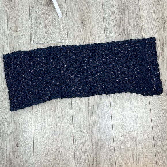 MIxIt Navy Blue Knit Infinity Scarf One Size - Picture 3 of 6